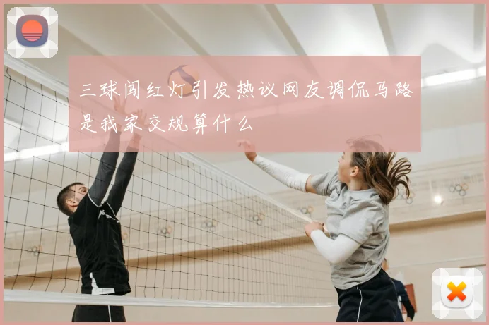 三球闯红灯引发热议网友调侃马路是我家交规算什么