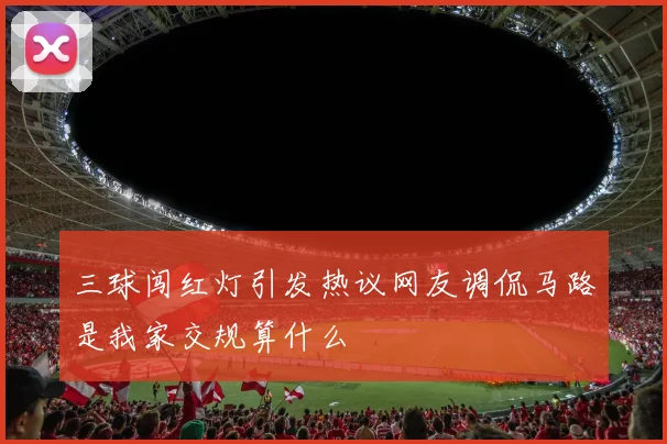 三球闯红灯引发热议网友调侃马路是我家交规算什么