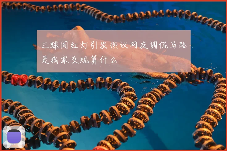 三球闯红灯引发热议网友调侃马路是我家交规算什么