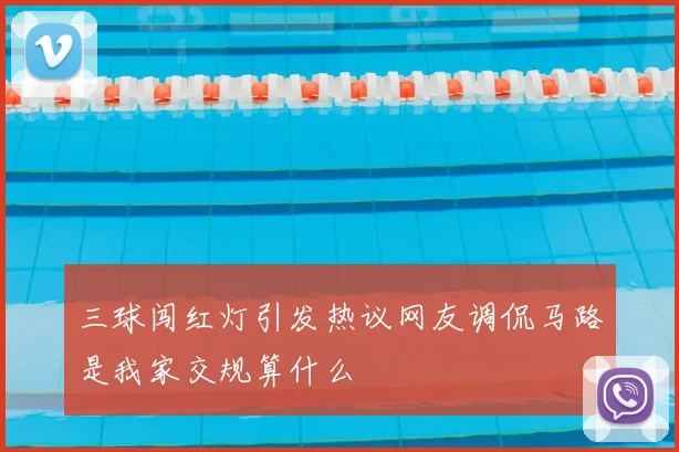 三球闯红灯引发热议网友调侃马路是我家交规算什么