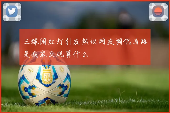 三球闯红灯引发热议网友调侃马路是我家交规算什么