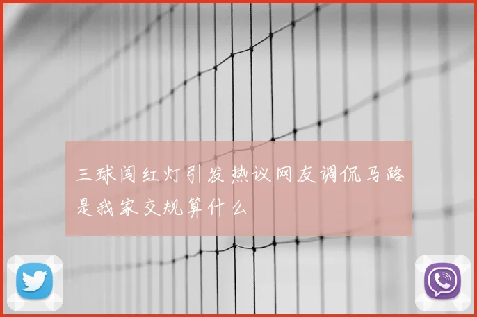 三球闯红灯引发热议网友调侃马路是我家交规算什么