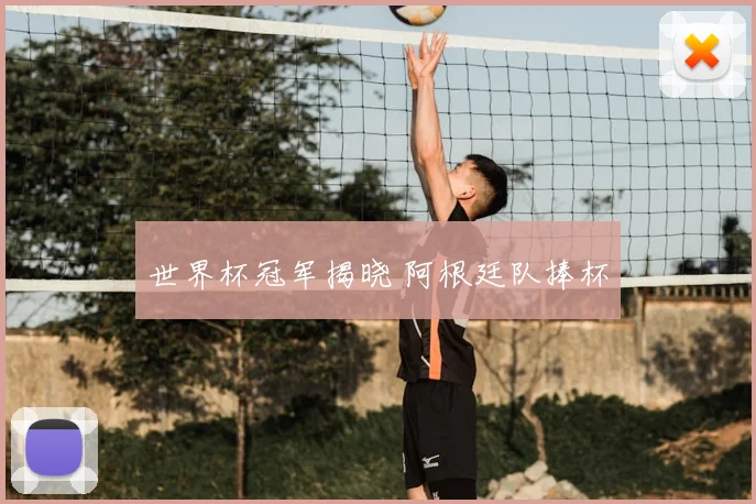 世界杯冠军揭晓 阿根廷队捧杯