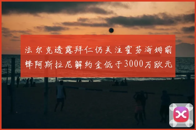 法尔克透露拜仁仍关注霍芬海姆前锋阿斯拉尼解约金低于3000万欧元